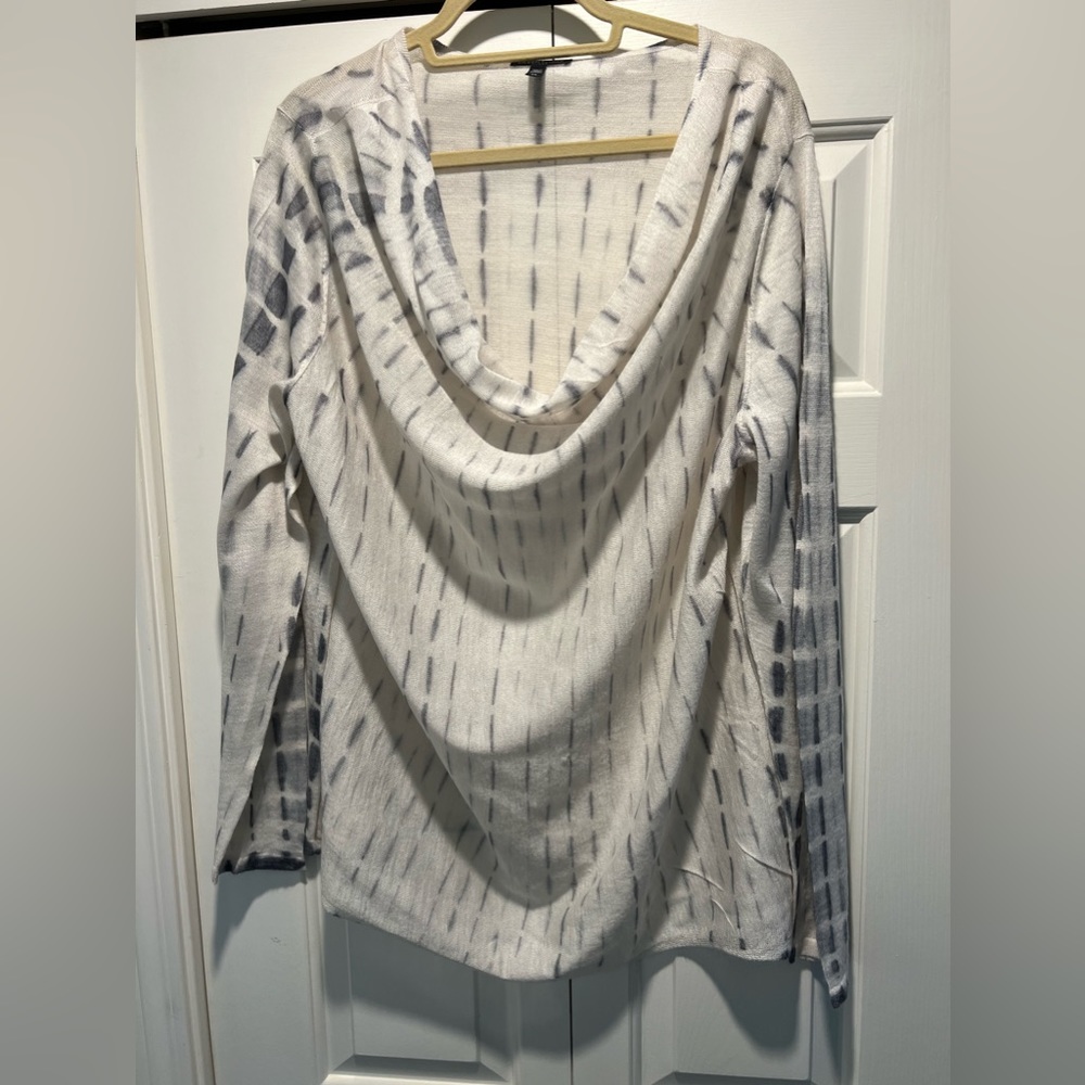 Eileen Fisher Woman 2x Cowl neck sweater.